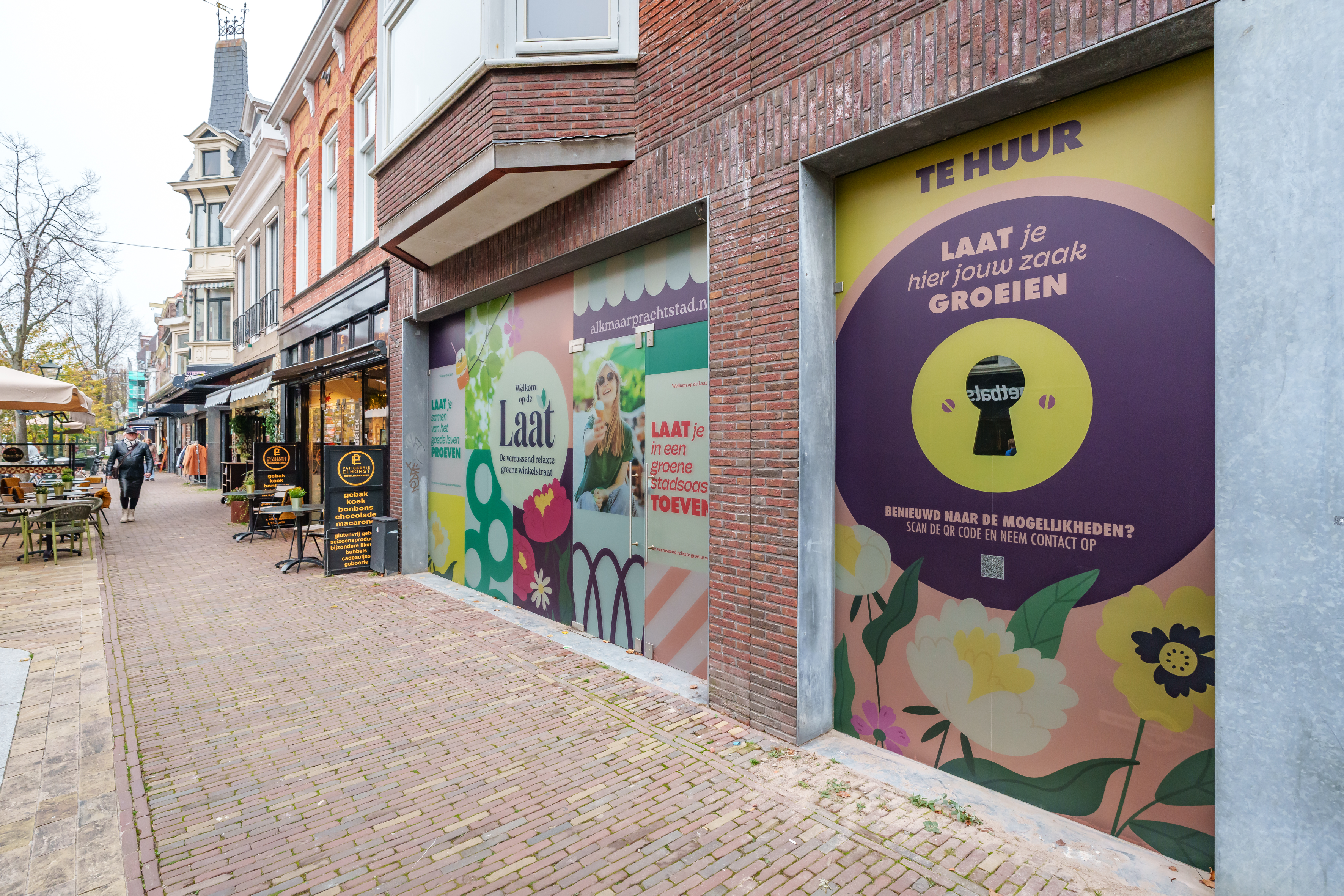 Bestickering op De Laat verbetert aanzicht lege panden