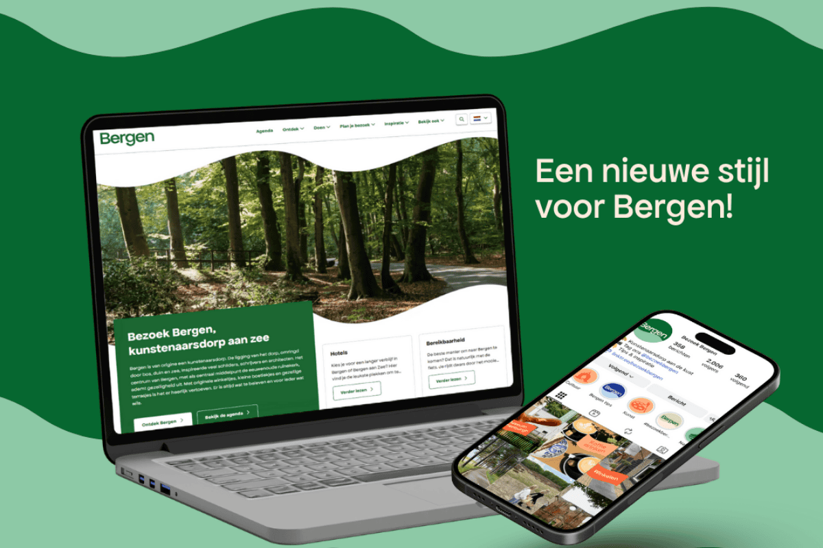 Nieuwe huisstijl voor bezoekersmarketing Bergen